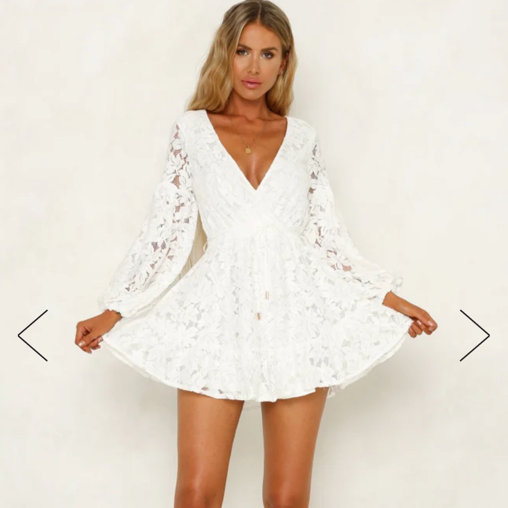 White fox dress